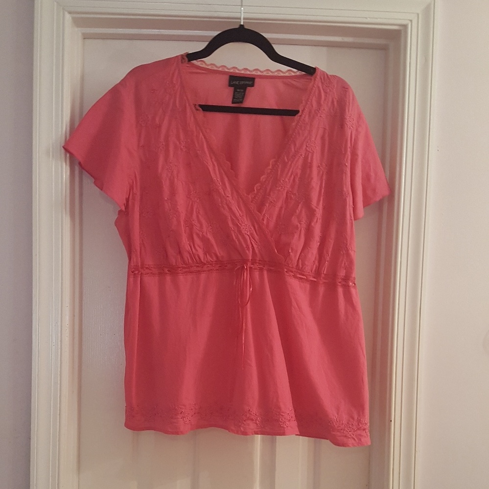 Pretty in Pink Lane Bryant Empire Waist Top